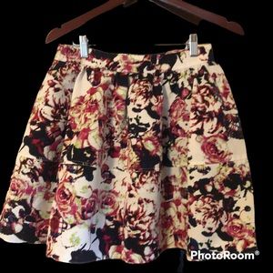 Express Floral Skirt